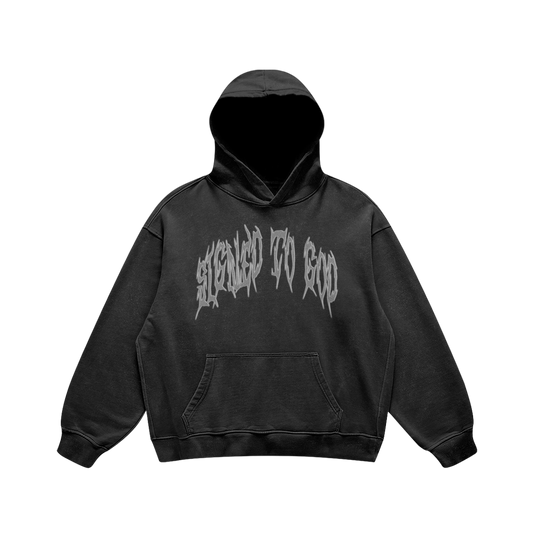 "SIGNED TO GOD" OVERSIZED HOODIE